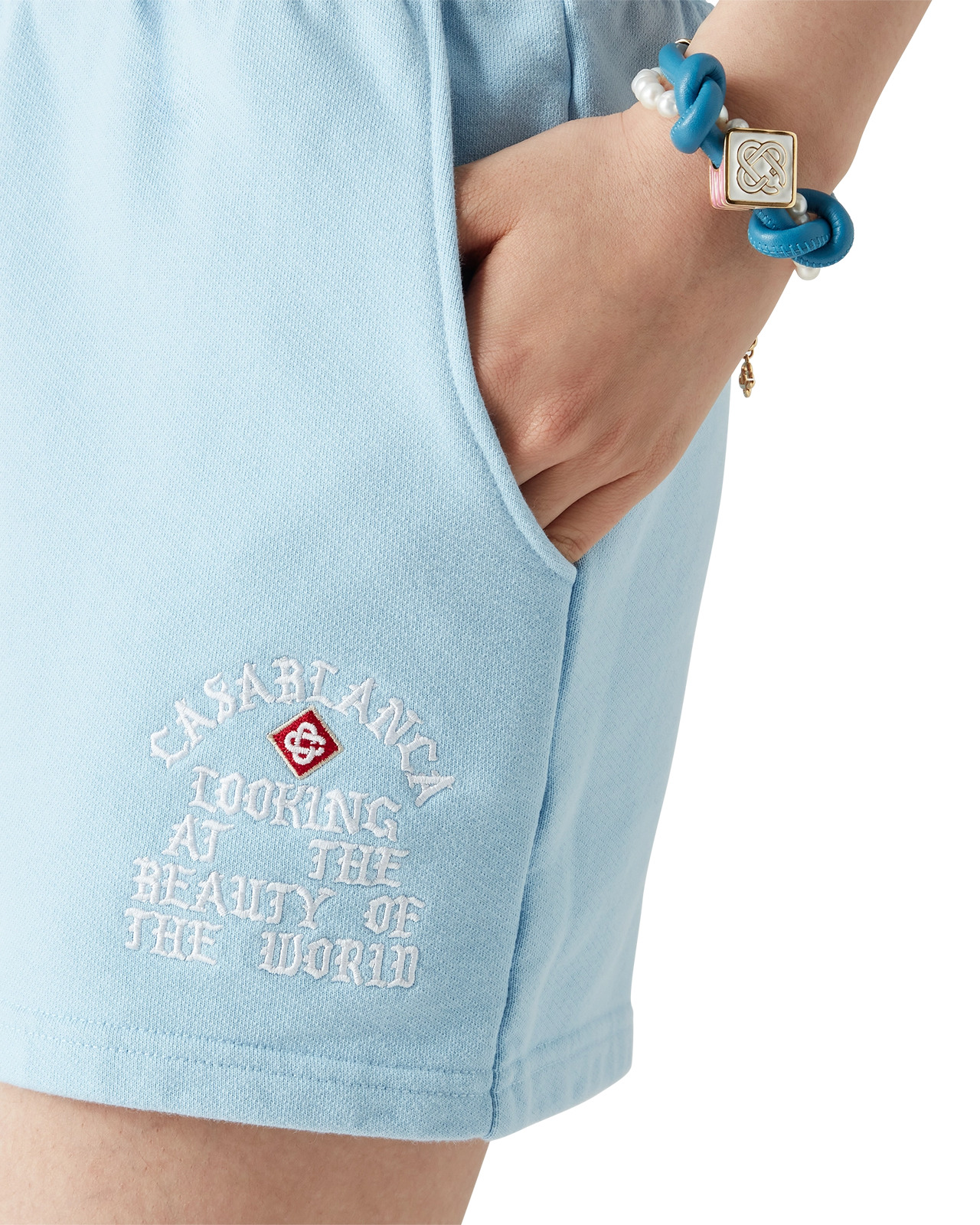 Beauty Of The World Sweatshorts | Casablanca Paris - 4