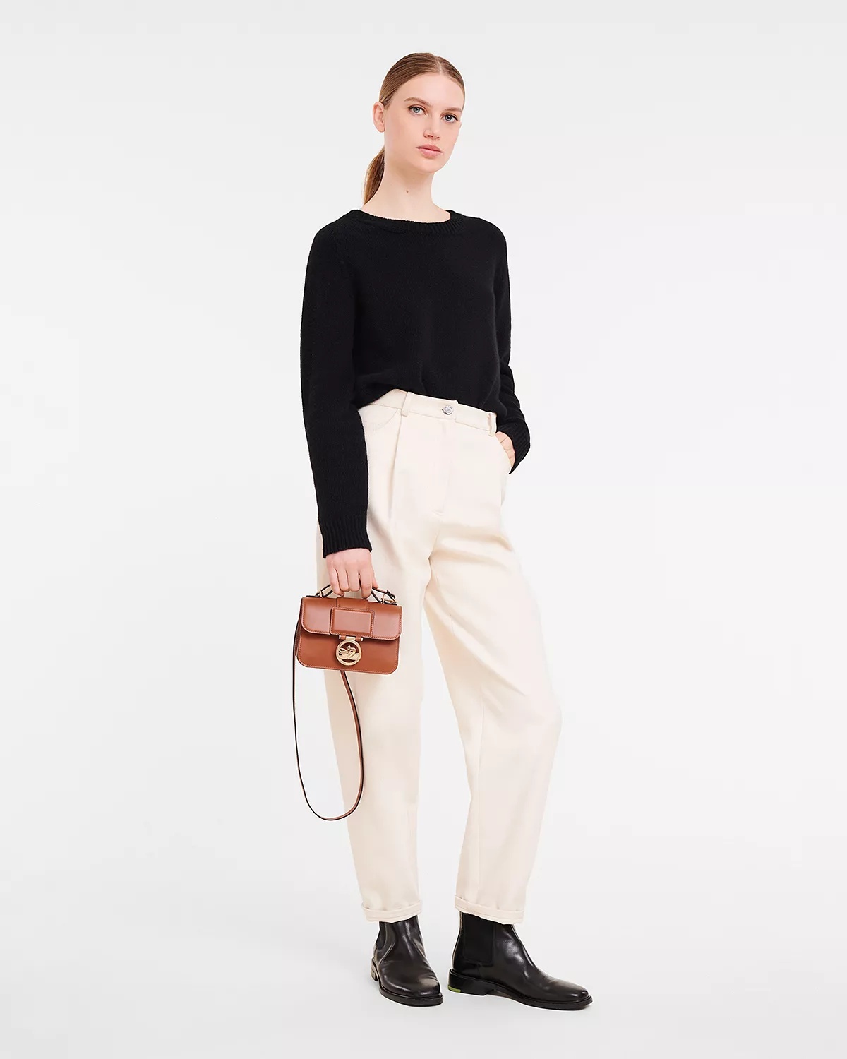 Box-Trot Extra Small Leather Crossbody Bag - 2