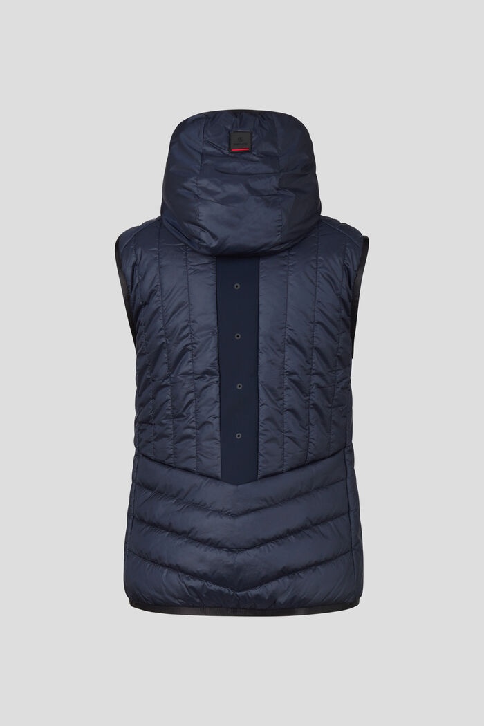 Lea Quilted vest in Navy blue - 8