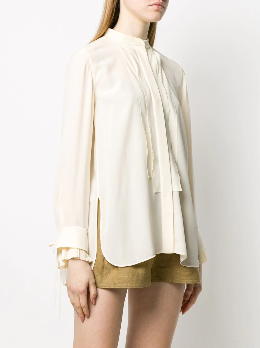 pleated details blouse - 3