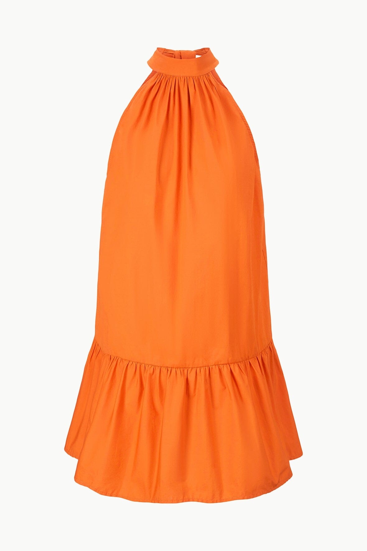 STAUD MINI MARLOWE DRESS TANGERINE - 1