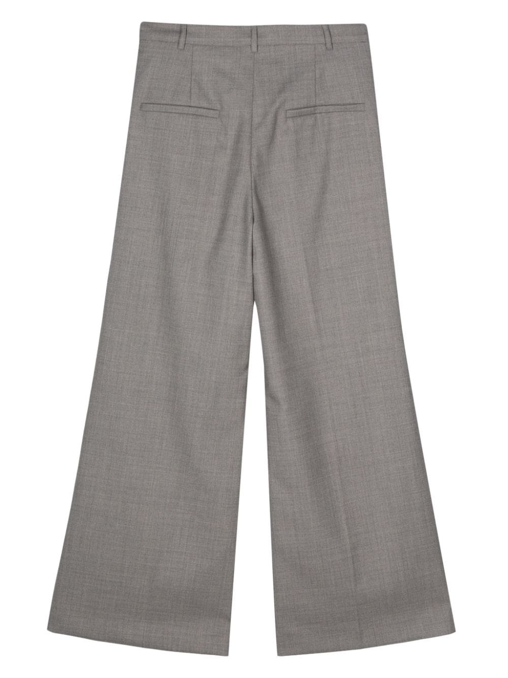 mÃ©lange wide-leg trousers - 2