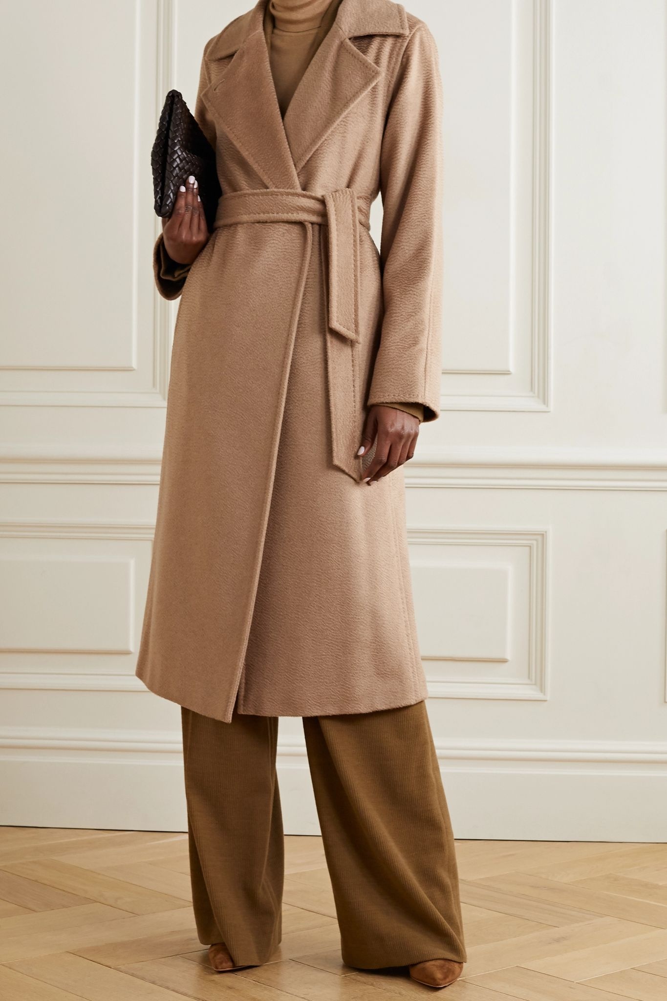 Manuela Icon belted camel hair coat - 3