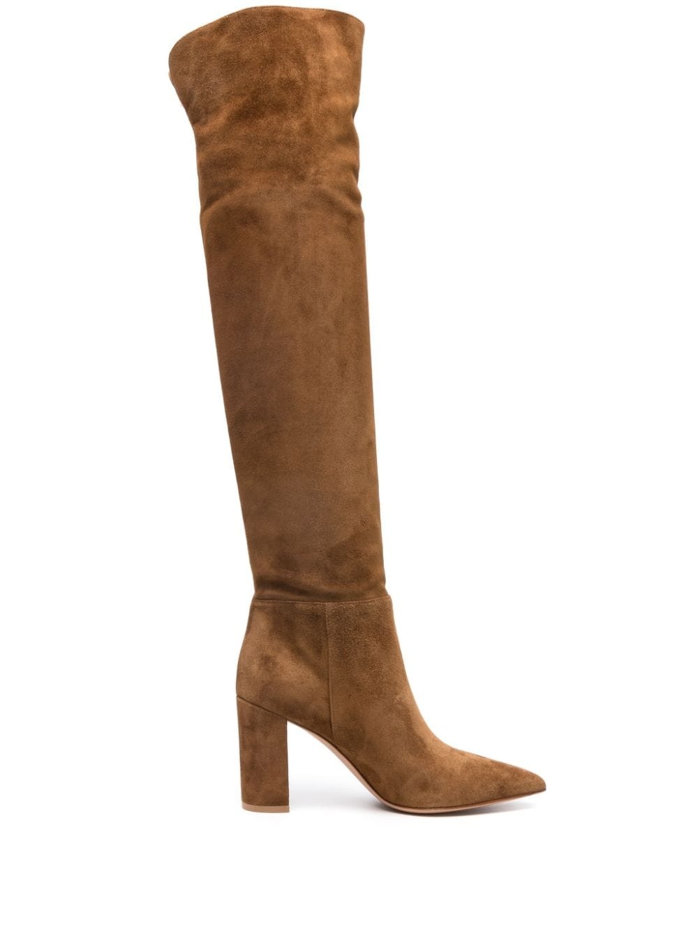 Piper 90mm suede knee-high boots - 1