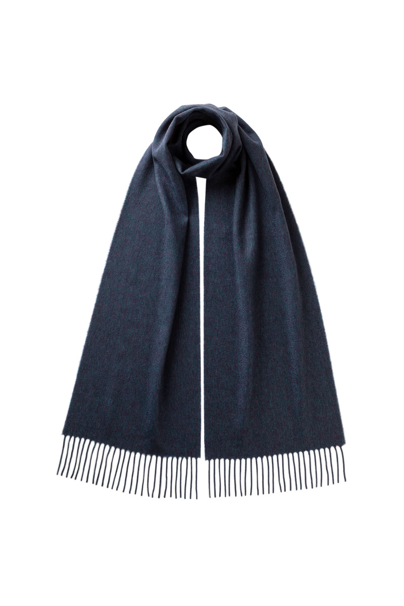Navy Cashmere Scarf 1