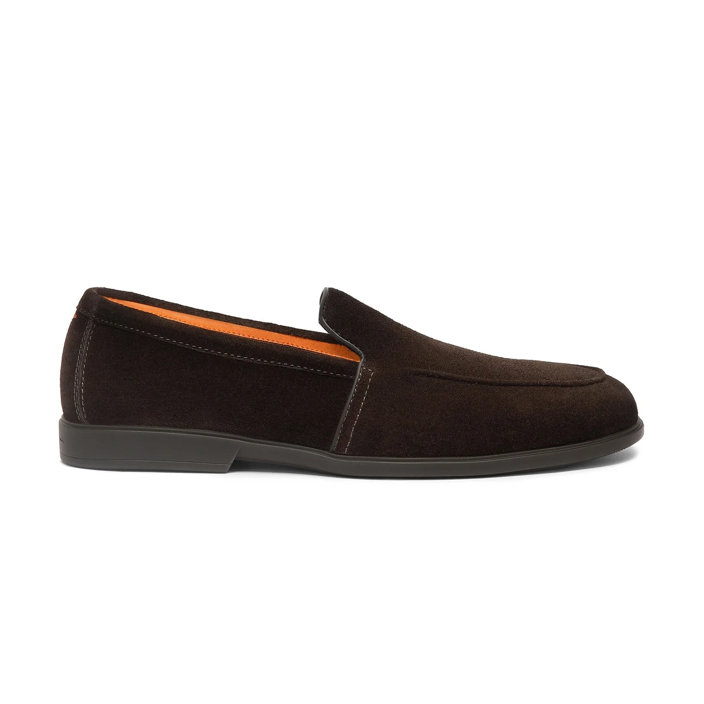 Men's dark brown suede loafer - 1