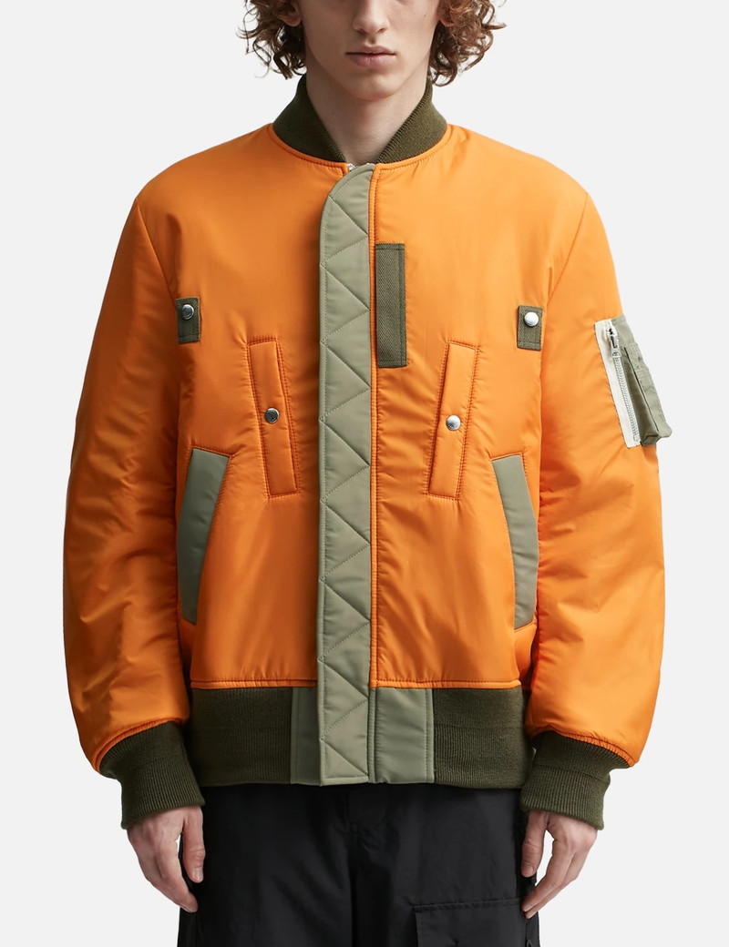 sacai NYLON TWILL WORKWEAR BOMBER JACKET outlook
