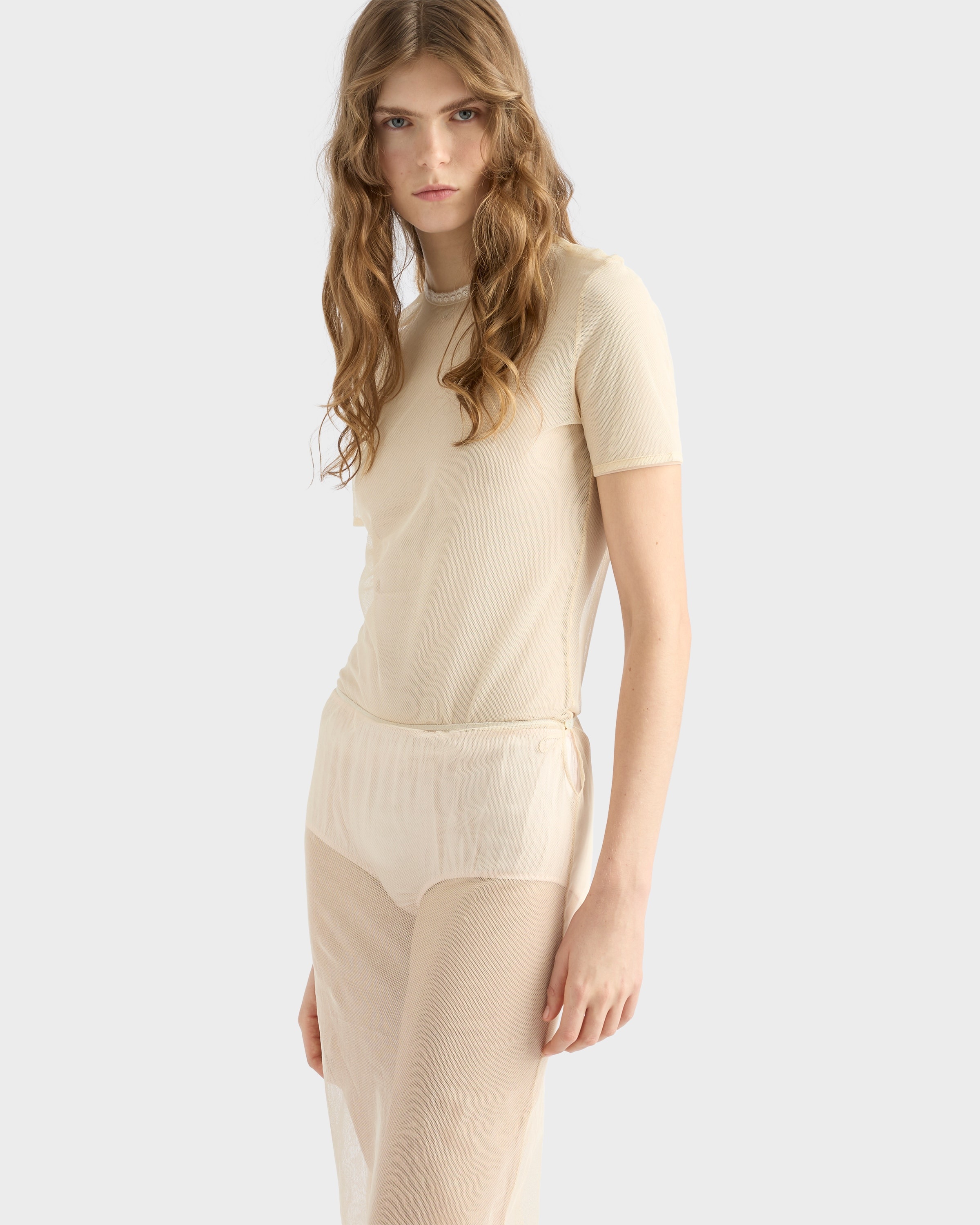Cotton tulle T-shirt - 4