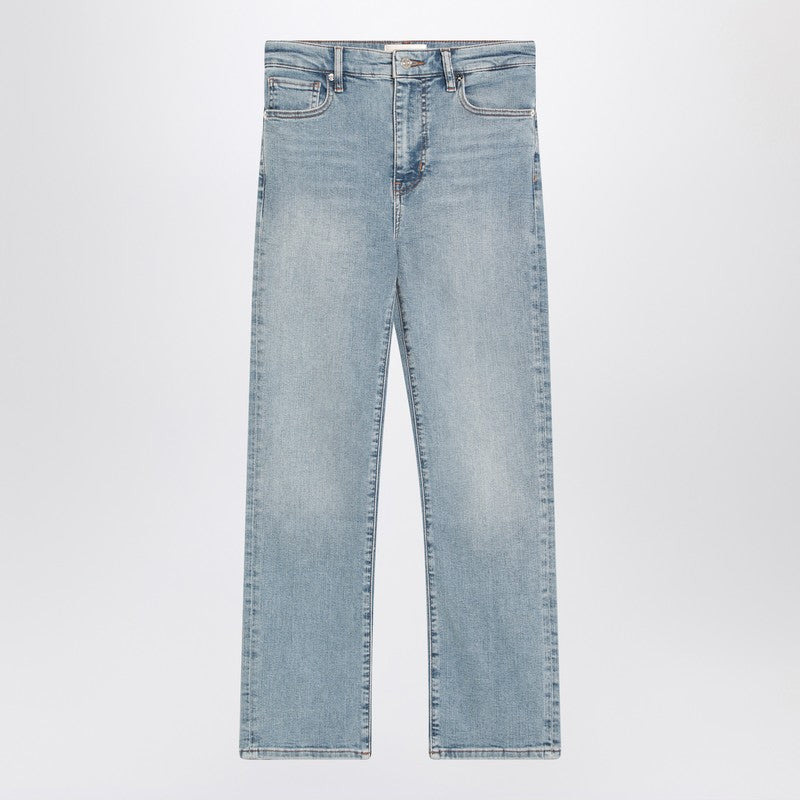 LIGHT-WASH BLUE JEANS - 1
