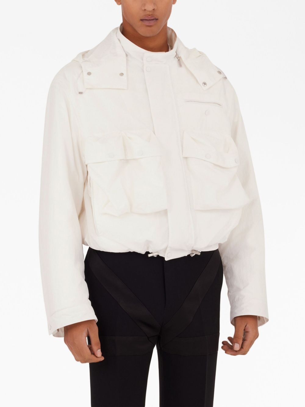 detachable-hood jacket - 3