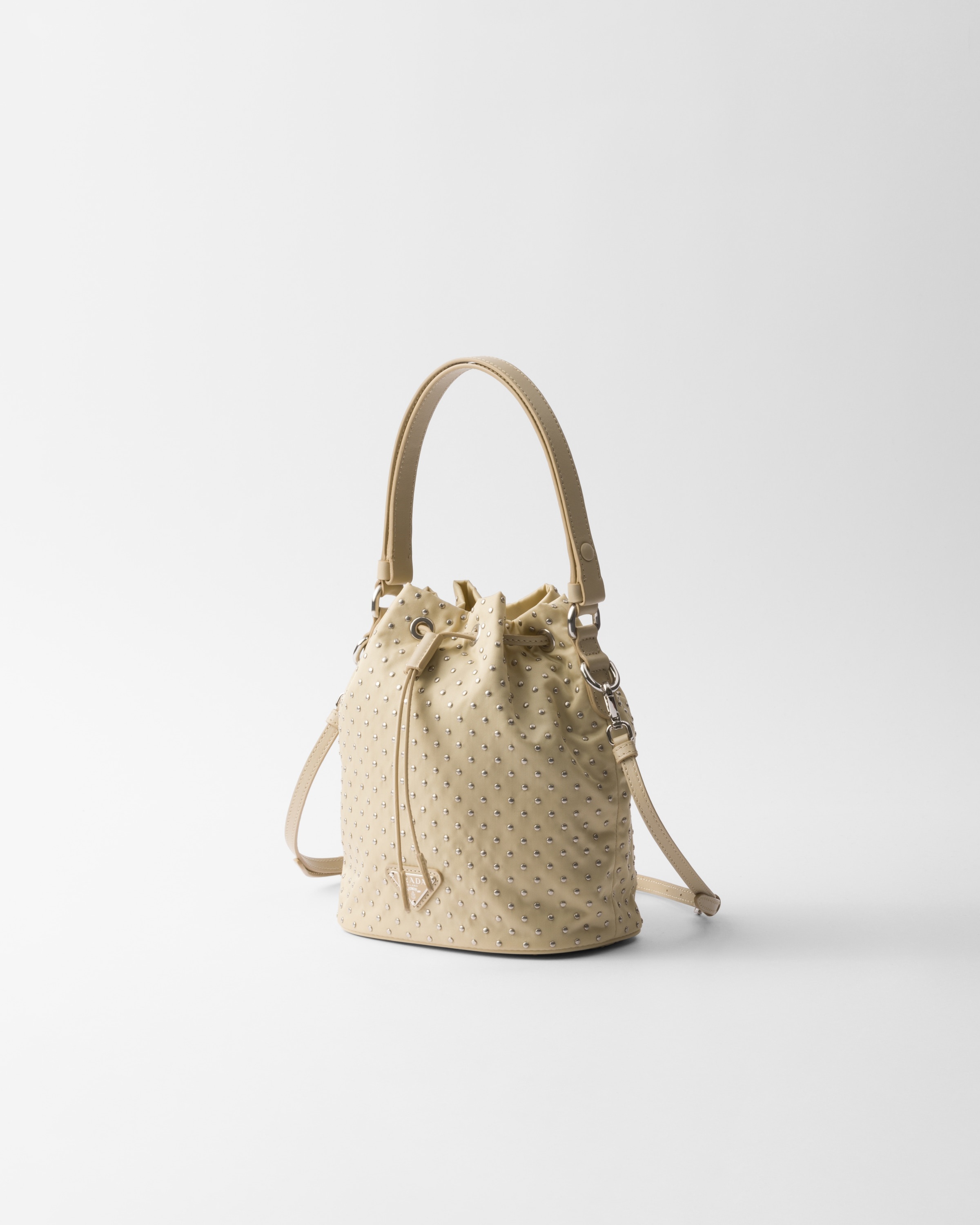 Re-Nylon mini-bag with studs - 2