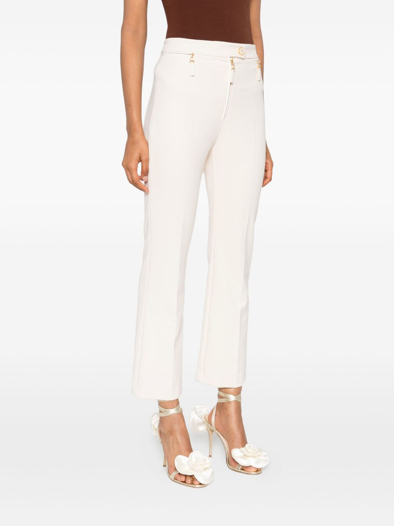 zip-detailing straight trousers 3