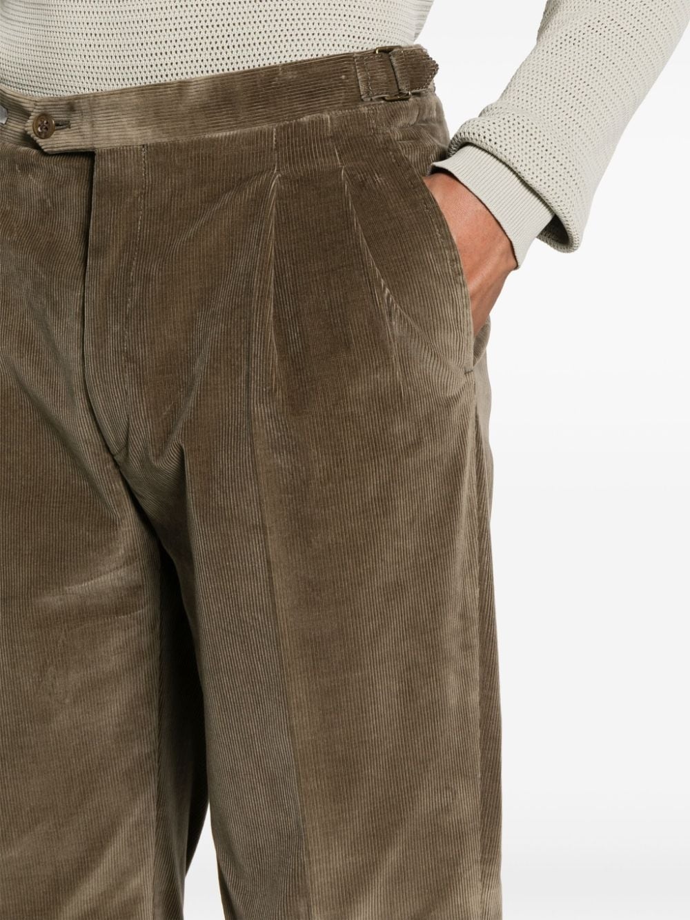 corduroy slim-fit trousers - 5