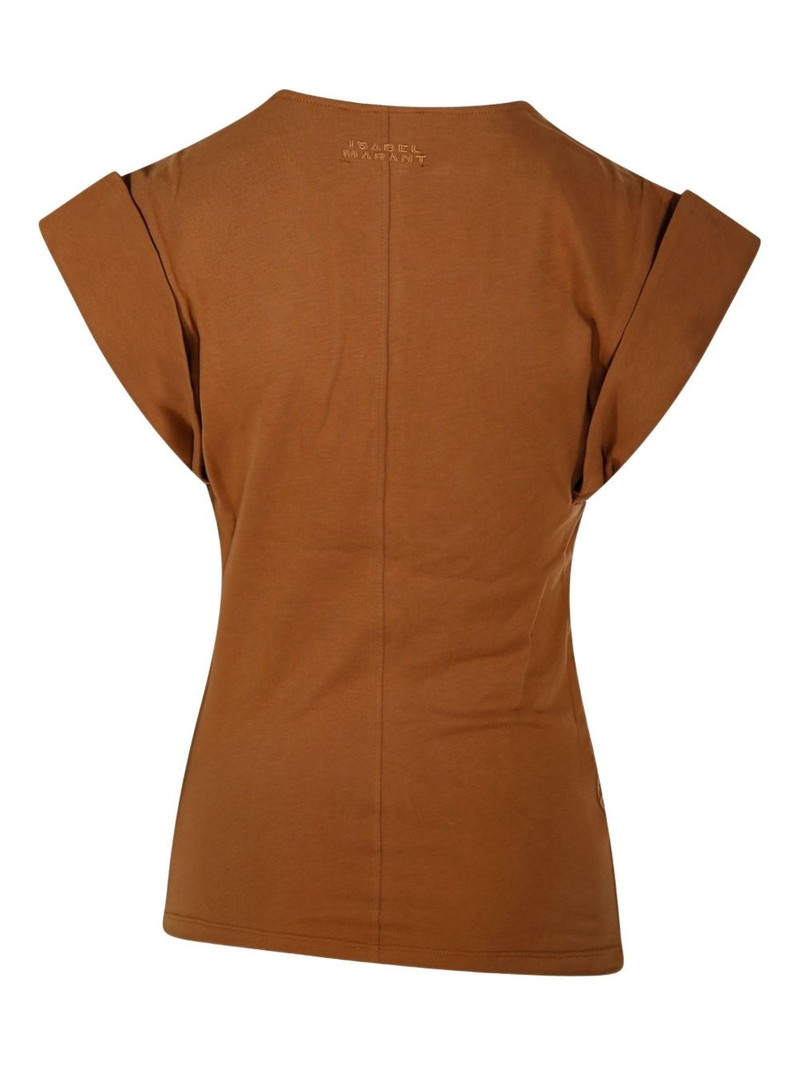 Isabel Marant Étoile Maisan draped cap-sleeve top outlook
