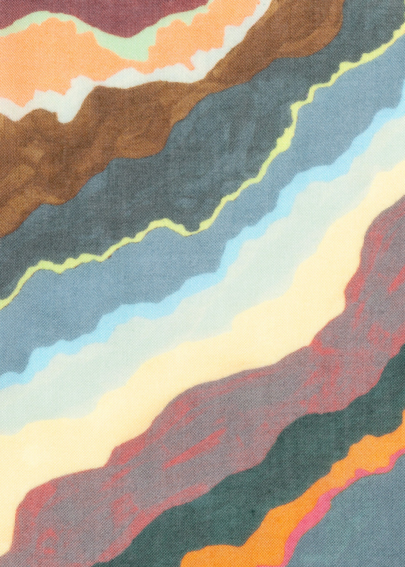 Blue 'Torn Stripe' Scarf 3