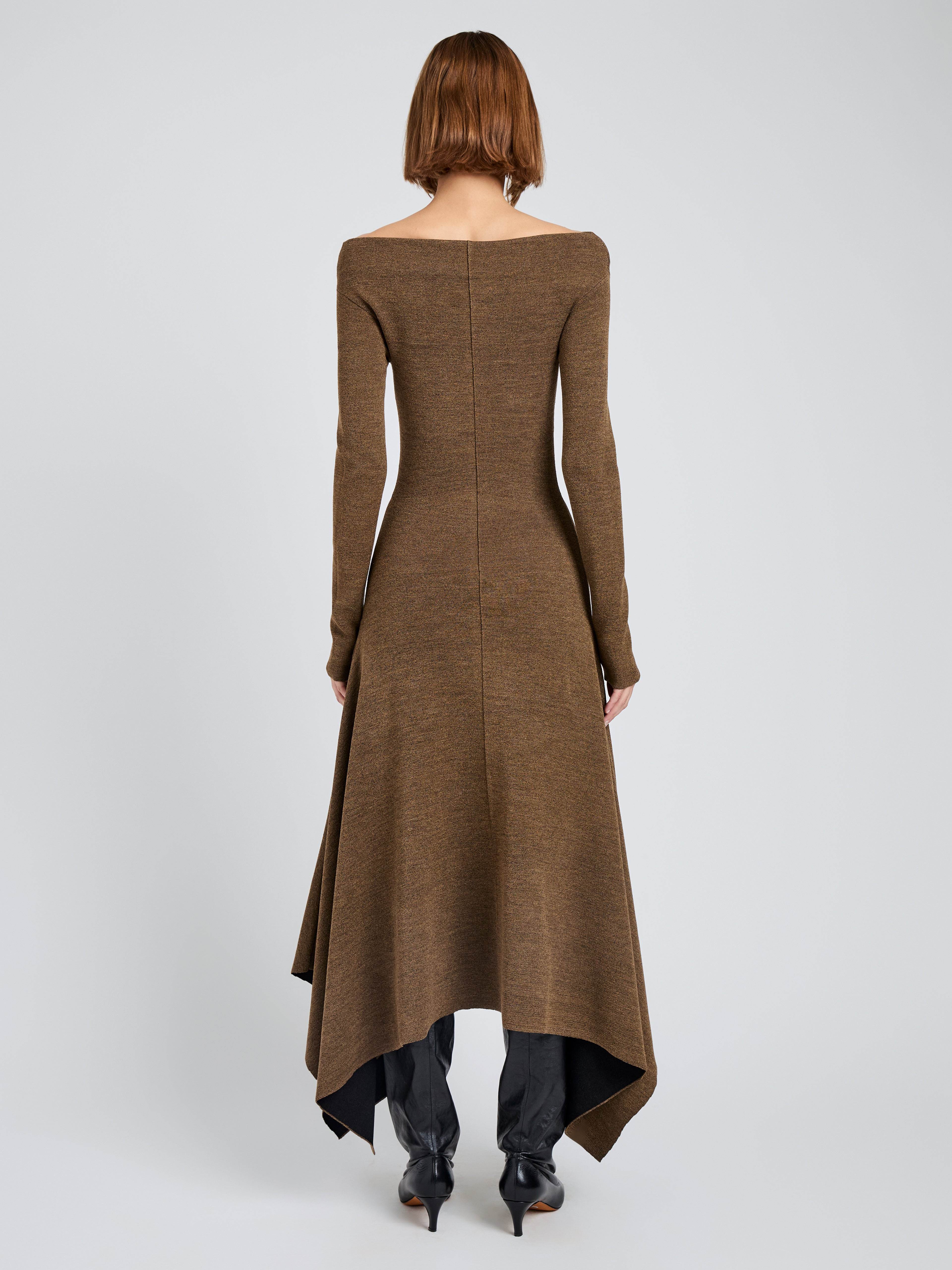 Romi Dress in Textured Sculpted Viscose - 4