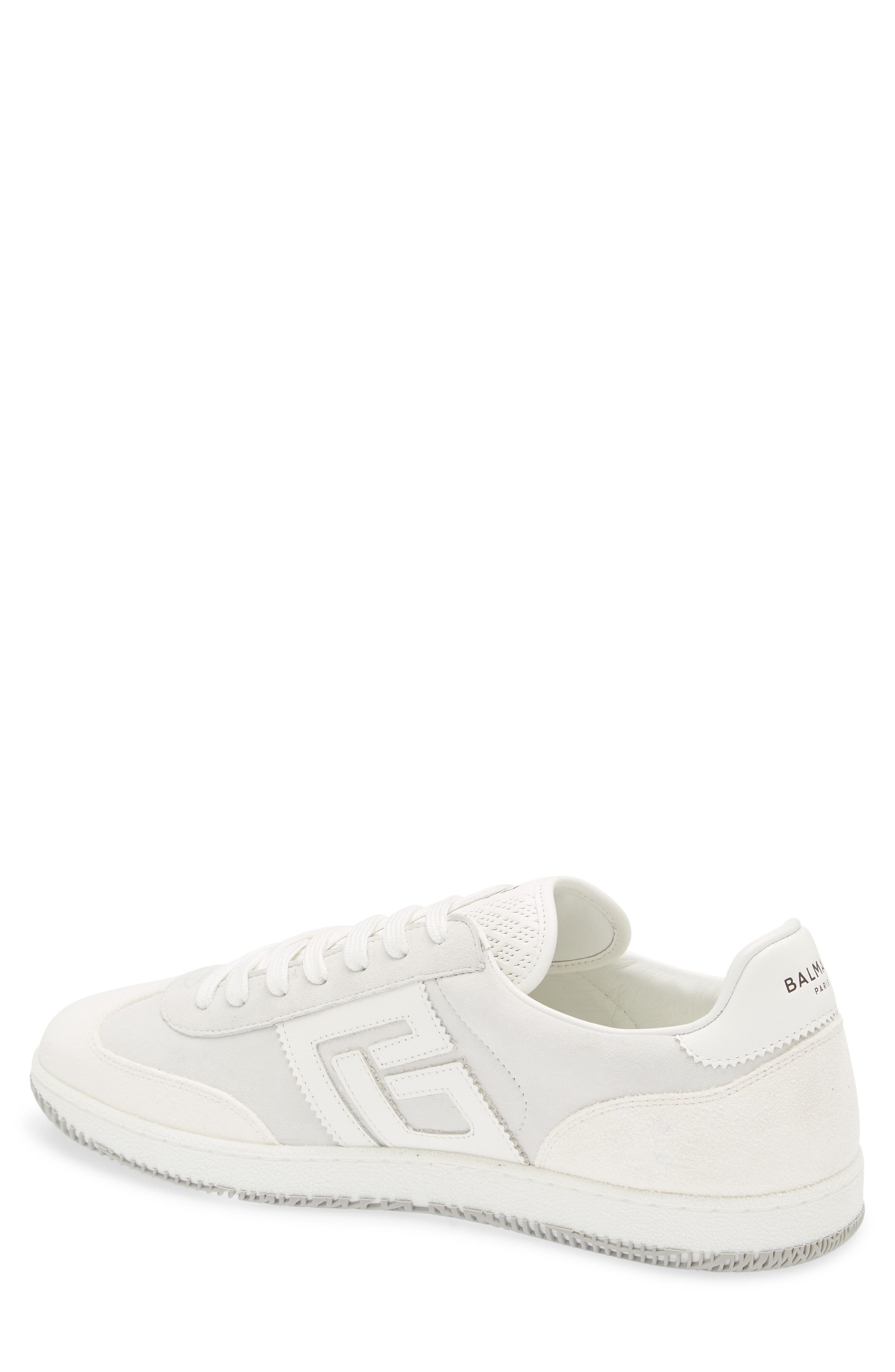 Balmain Swan Low Top Sneaker in 0Fa Blanc at Nordstrom - 2