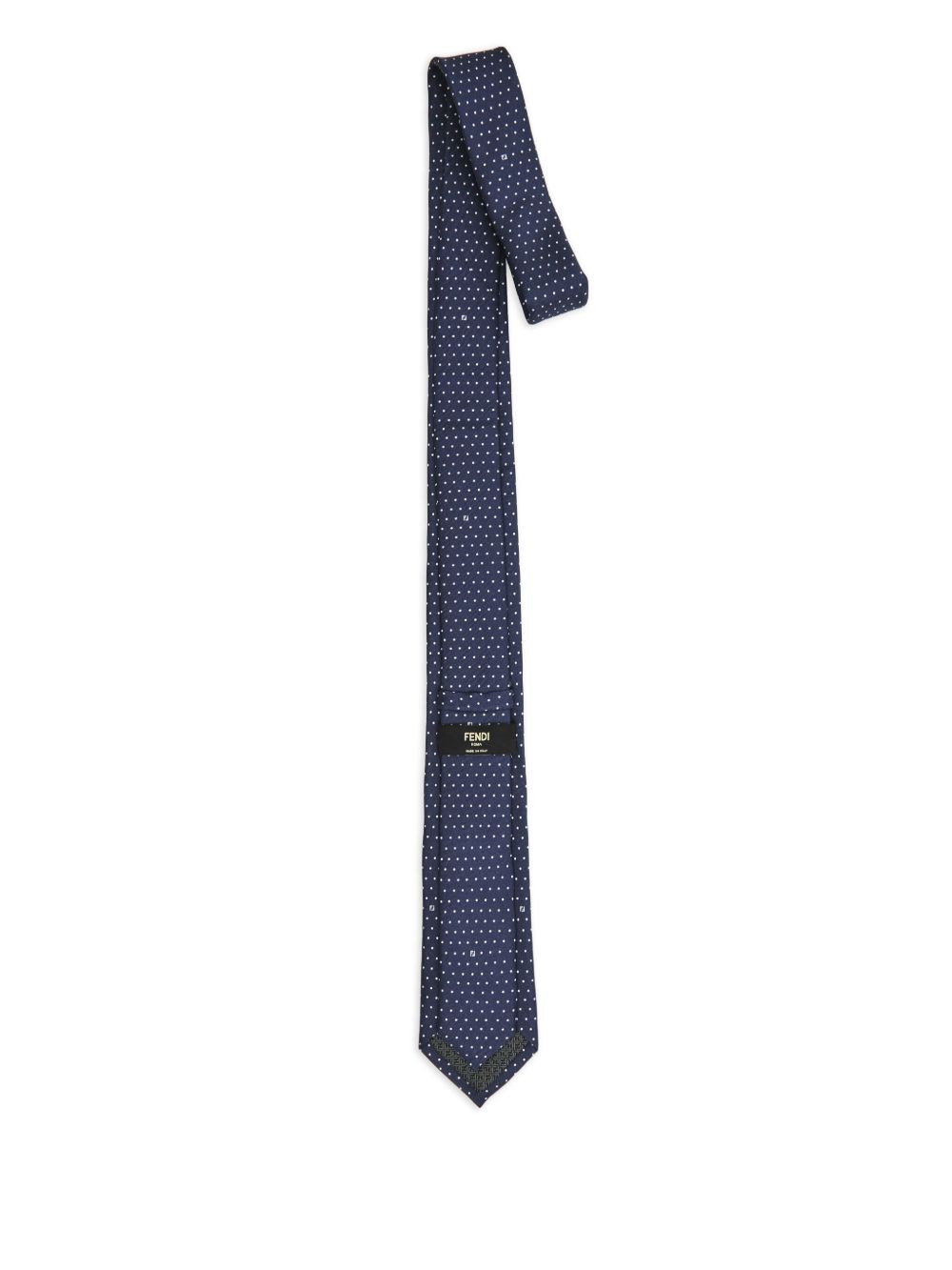 micro polka-dot silk tie - 2
