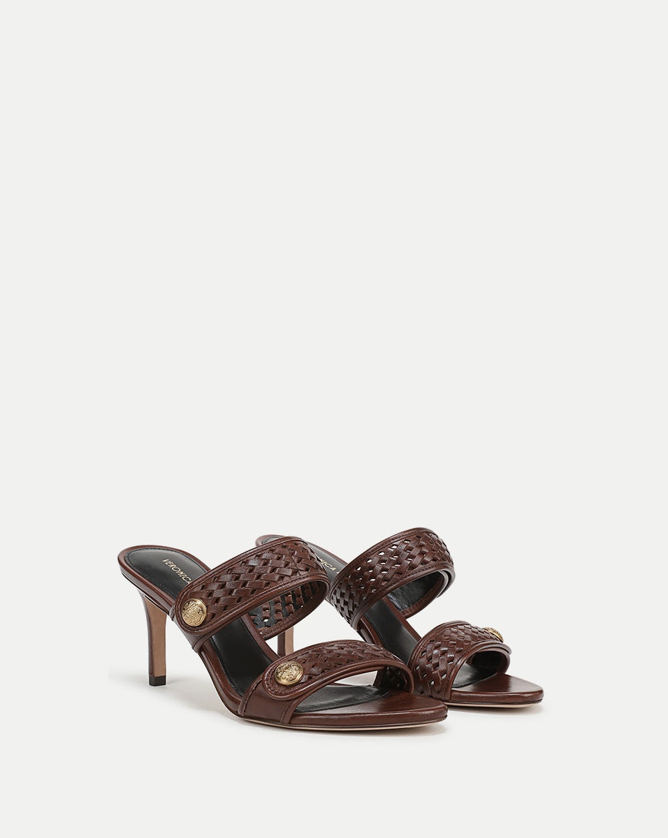 SONA WOVEN HEELED SANDAL - 3