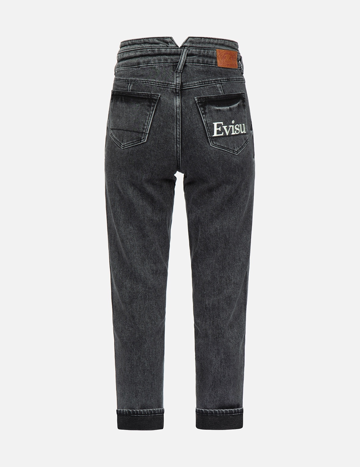 LOGO EMBROIDERY TAPER JEANS - 2