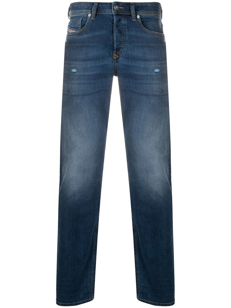distressed slim-fit jeans 1