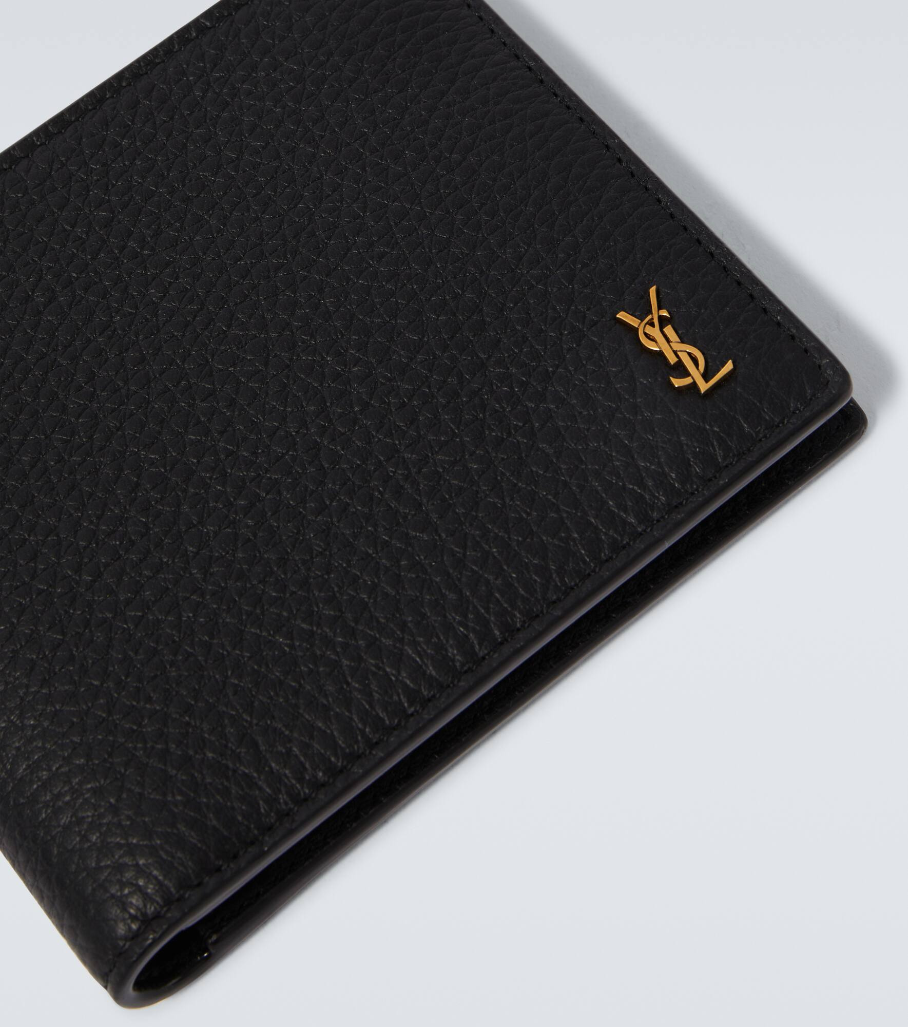 Tiny Cassandre East/West leather wallet - 4