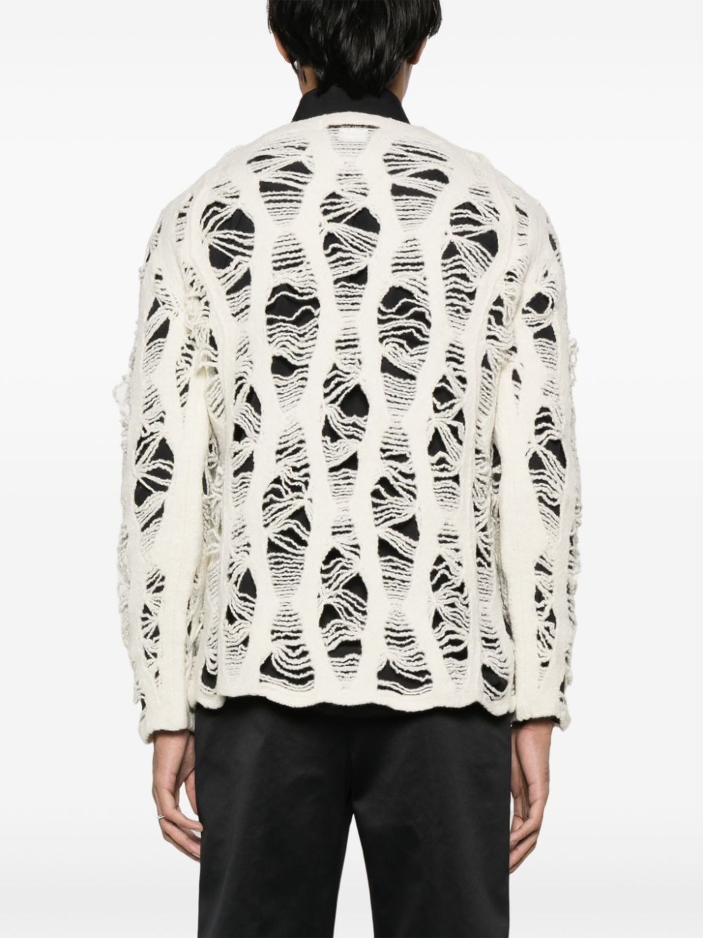 openwork sweater - 4