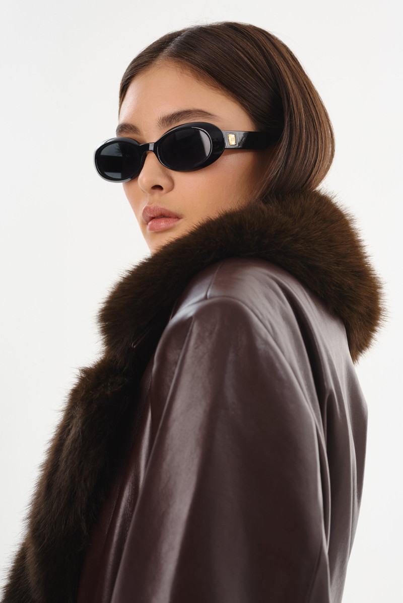 SARITA | Recycled Leather Maxi Coat 5