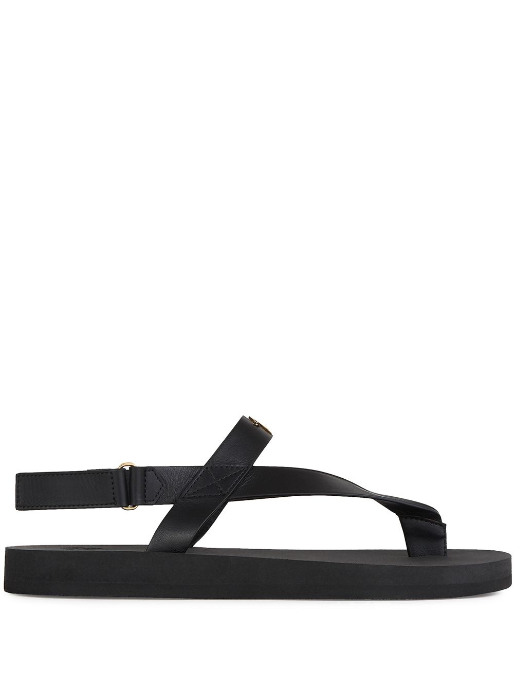 thong strap sandals - 1