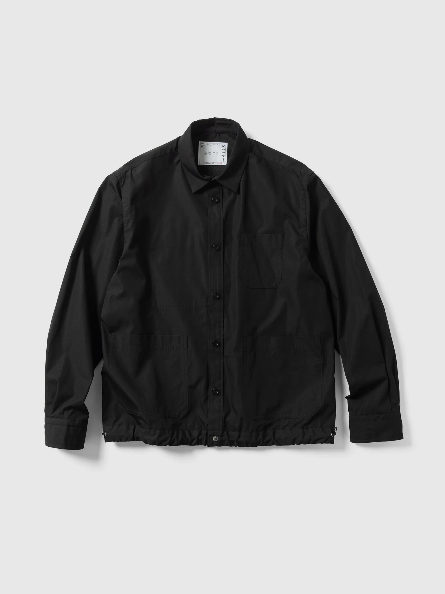 Poplin Shirt Black - 1