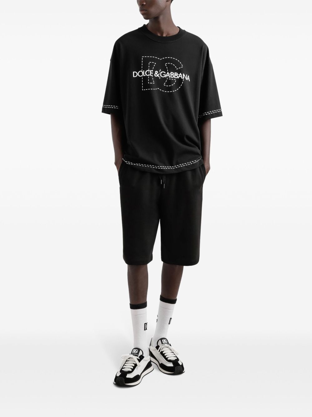 logo-embossed shorts - 2