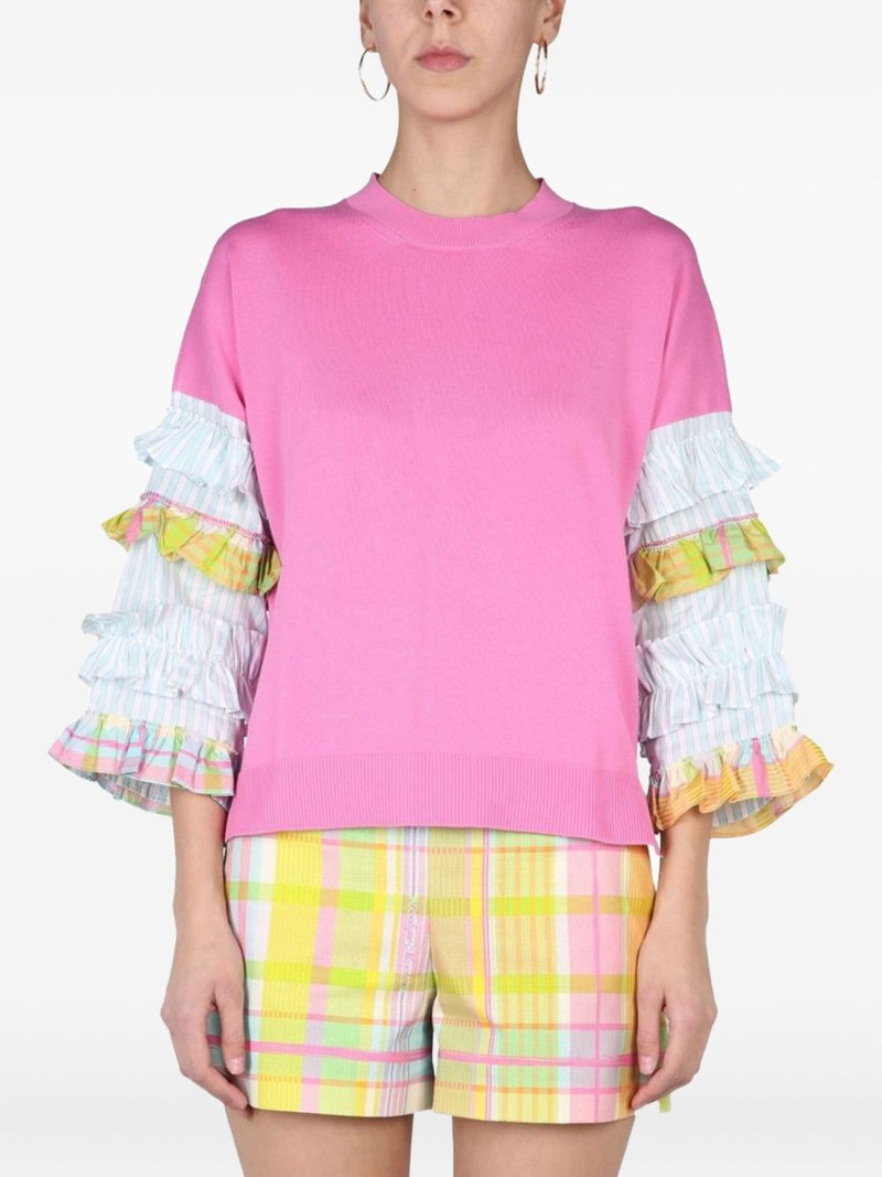 ruffled-sleeve sweater 1
