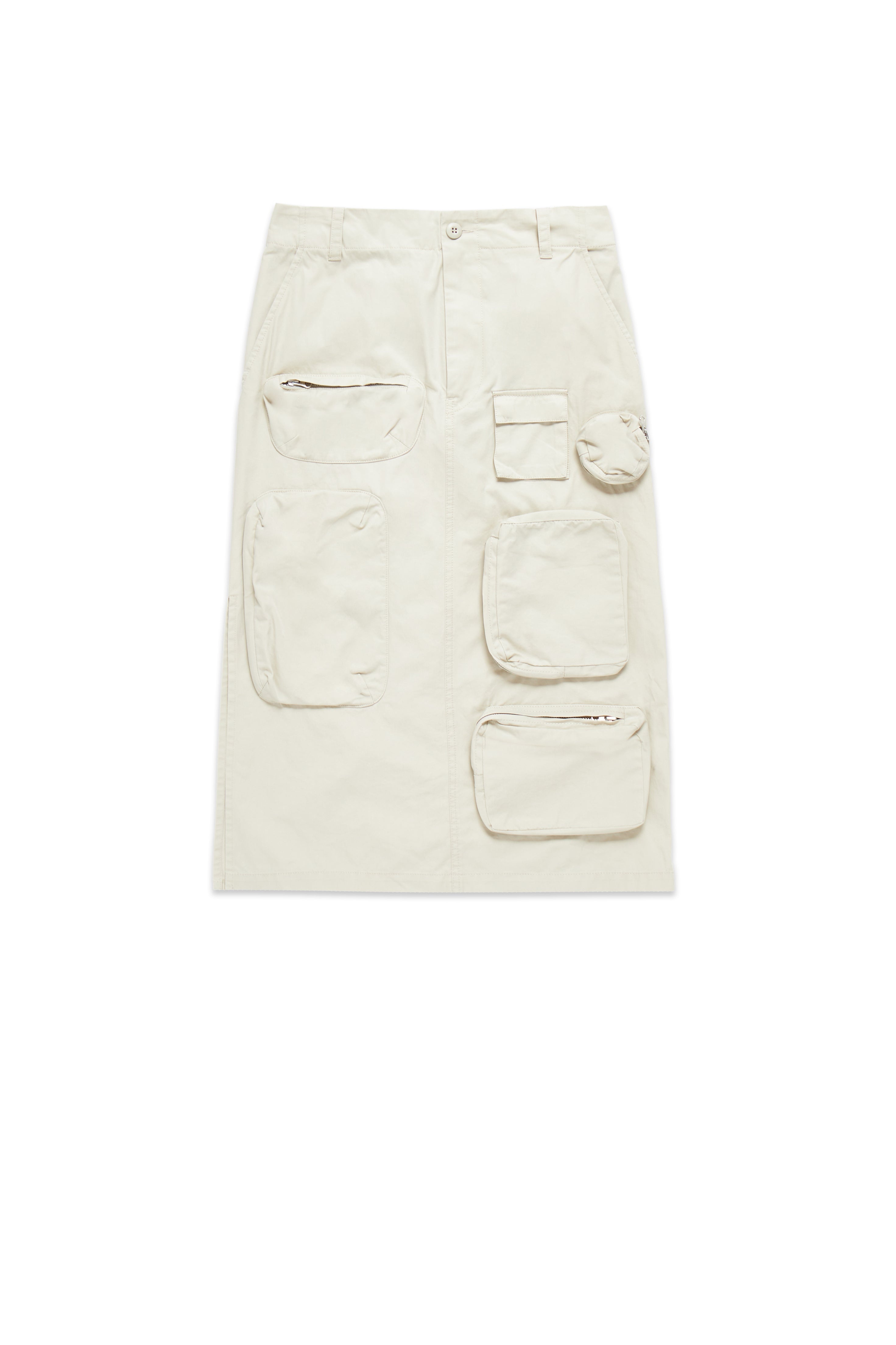 MM6 Maison Margiela Midi Cargo Skirt Beige - 1