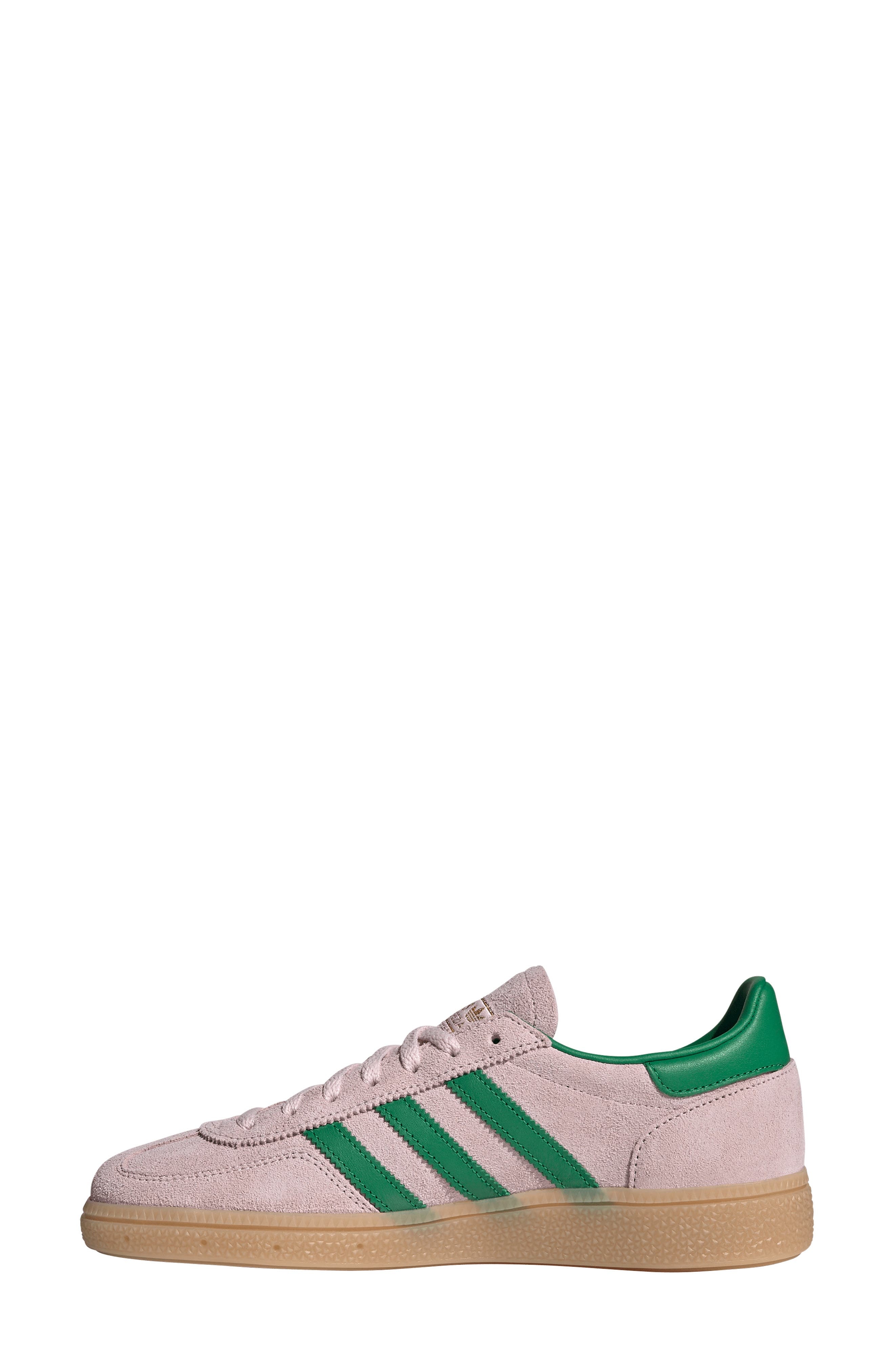 adidas Handball Spezial Sneaker in Clear Pink/Green/Gold at Nordstrom - 6