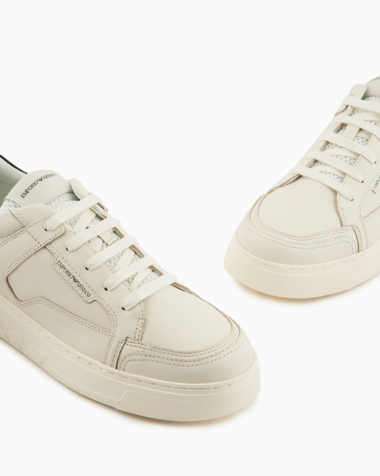 Hammered-leather sneakers - 5