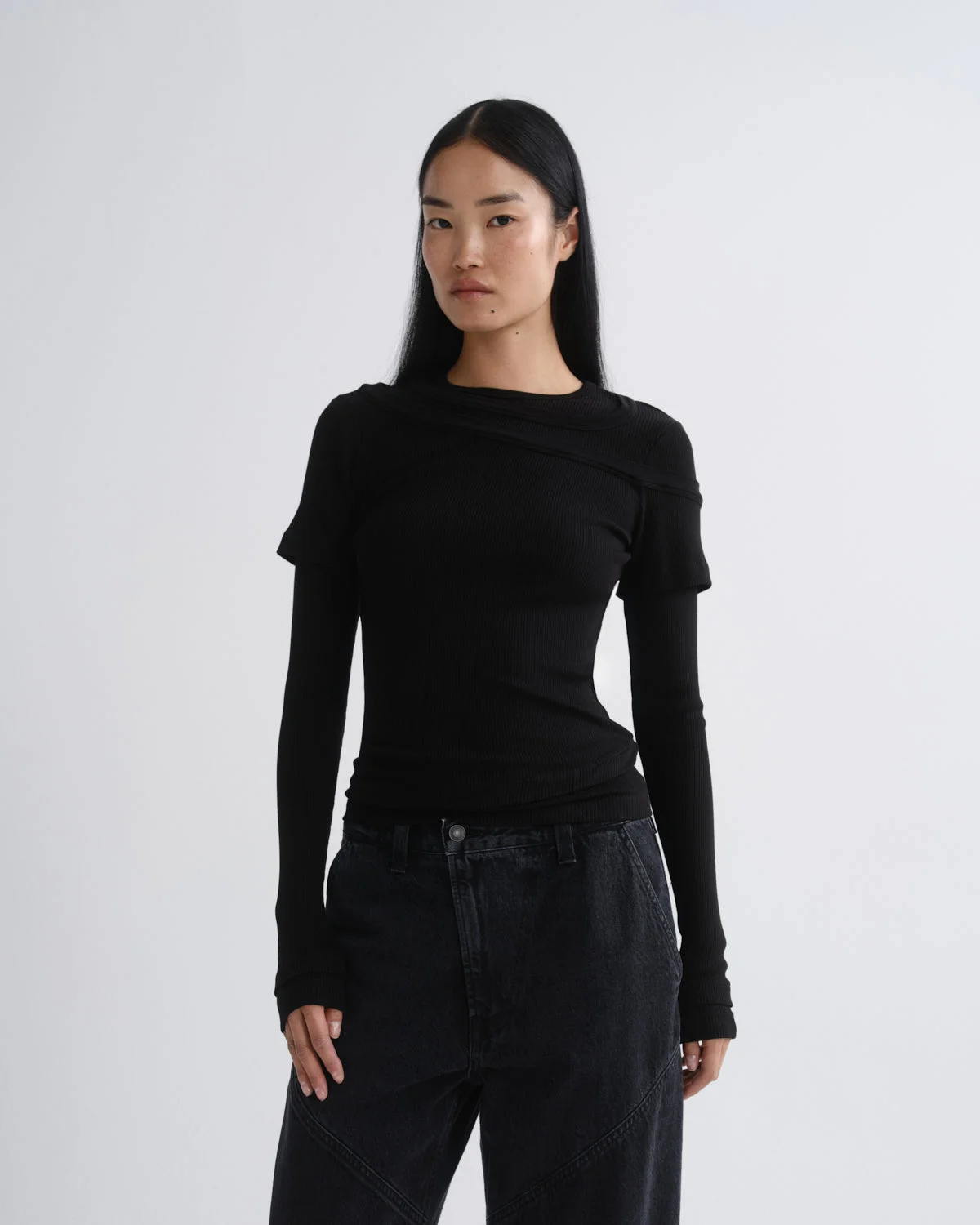 HARLON TOP IN BLACK - 1