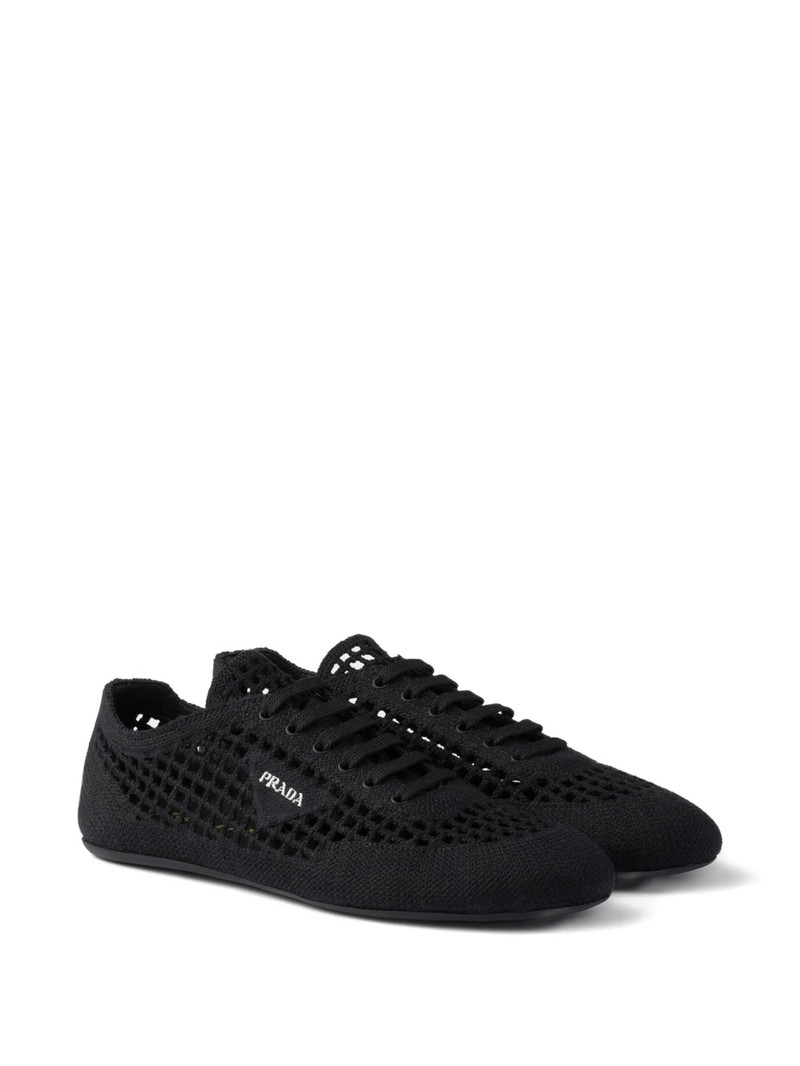 Prada Prada Collapse Crochet Laced Sneakers outlook