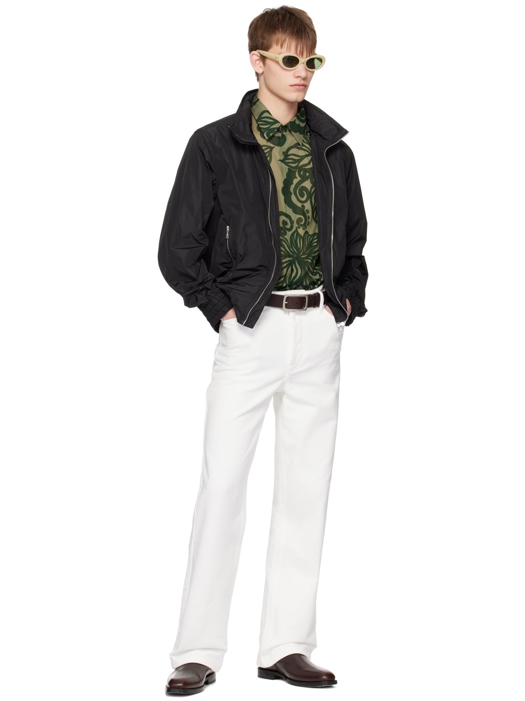 Khaki Floral Shirt - 5