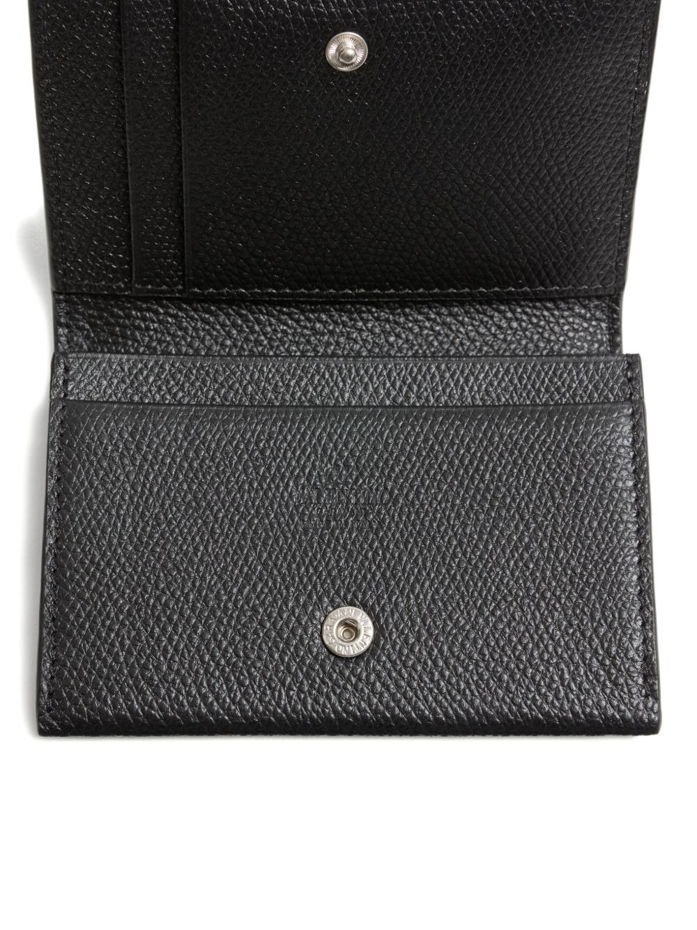 grained leather wallet - 4