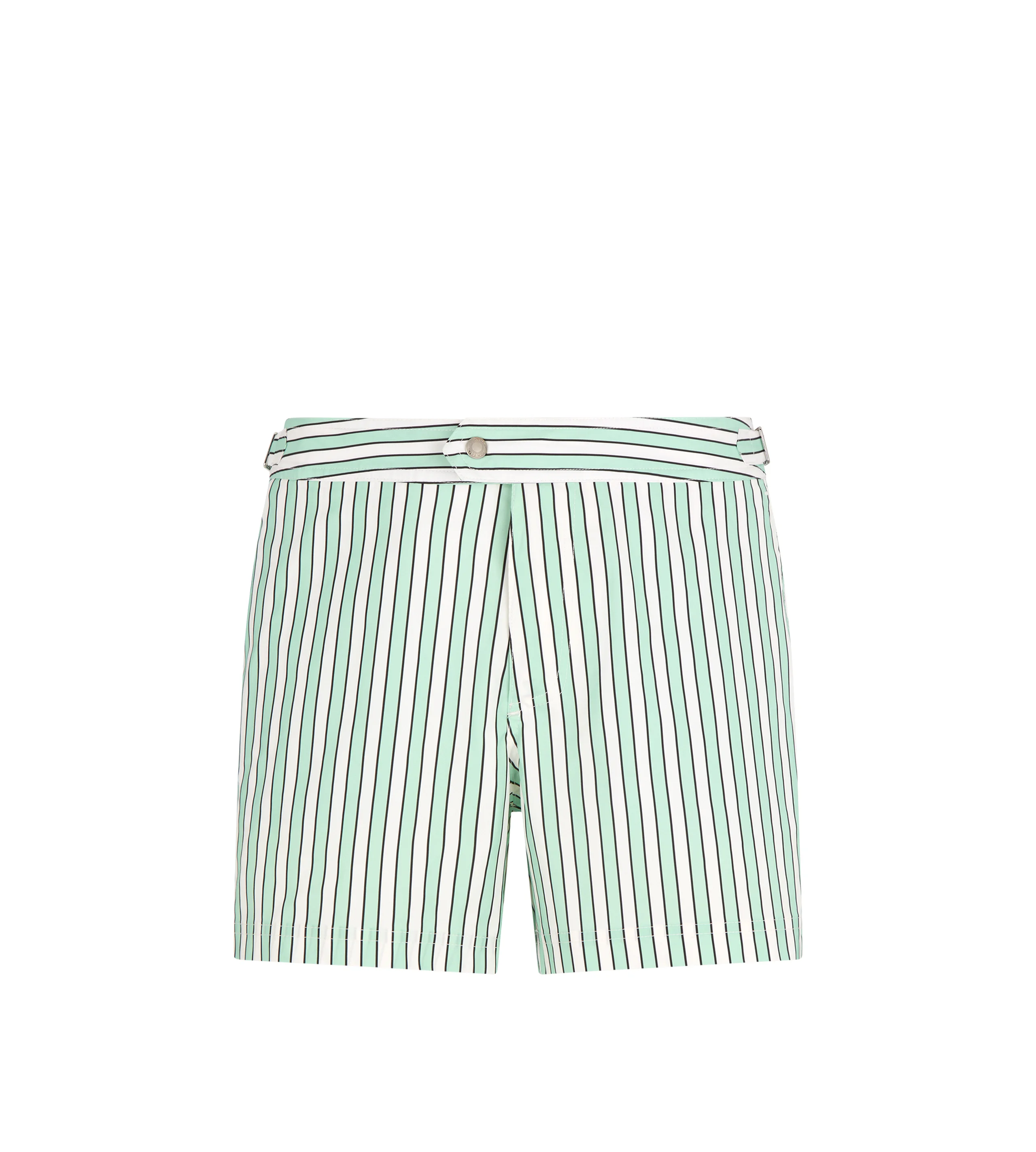 BATON STRIPE PRINT NYLON SWIM SHORT - 1