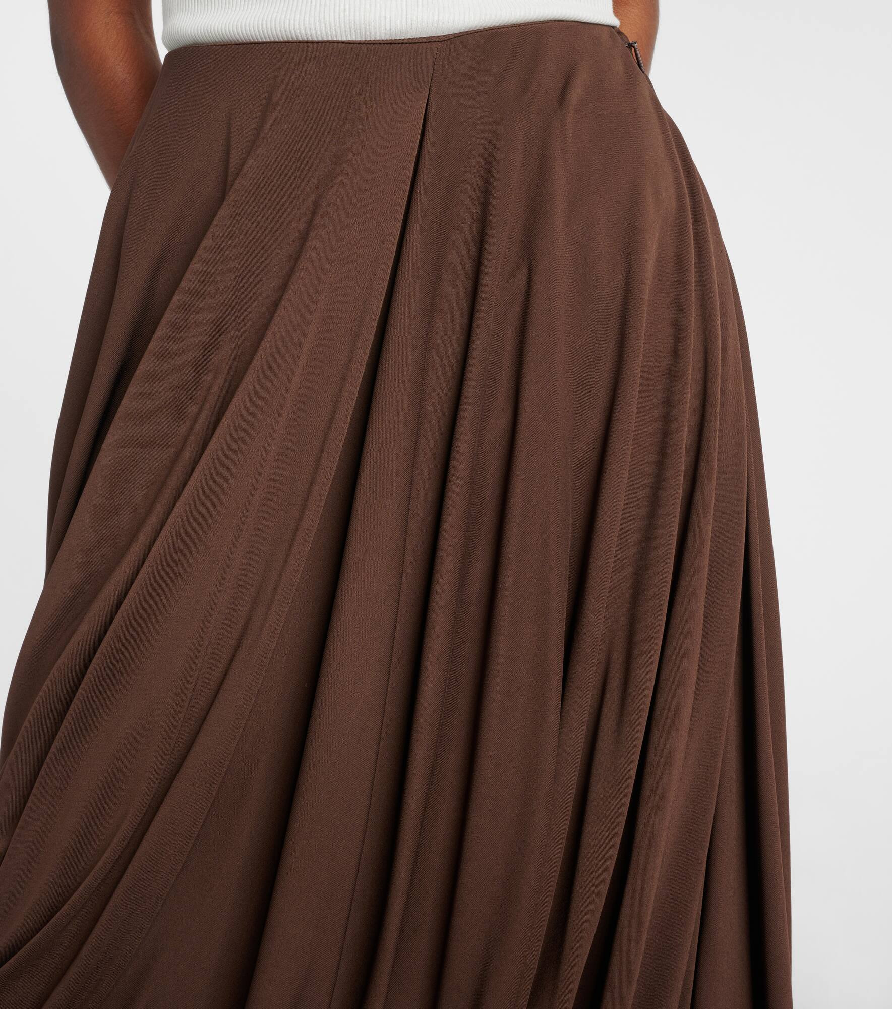 Draped midi skirt - 4
