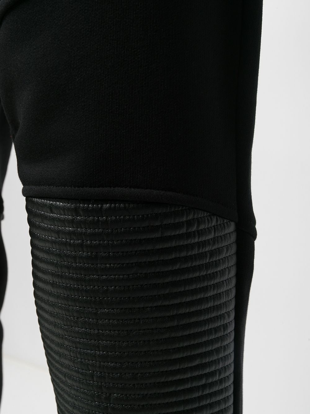 ribbed-detailed track pants - 5