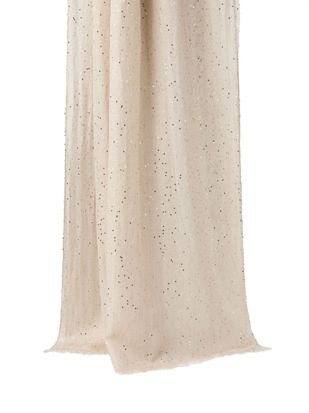 sequin-embellished scarf - 2