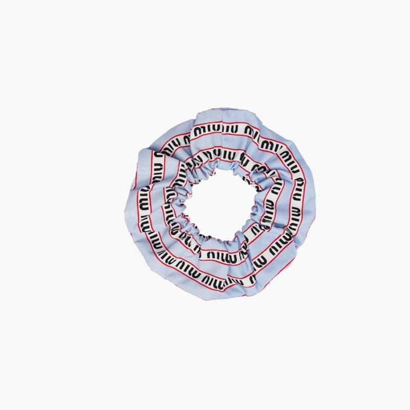 Printed faille scrunchie 3