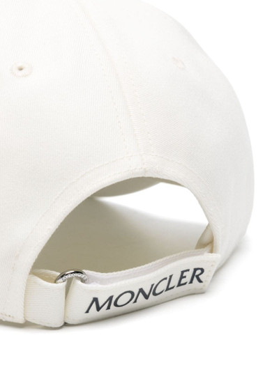 Moncler logo-patch cotton cap outlook