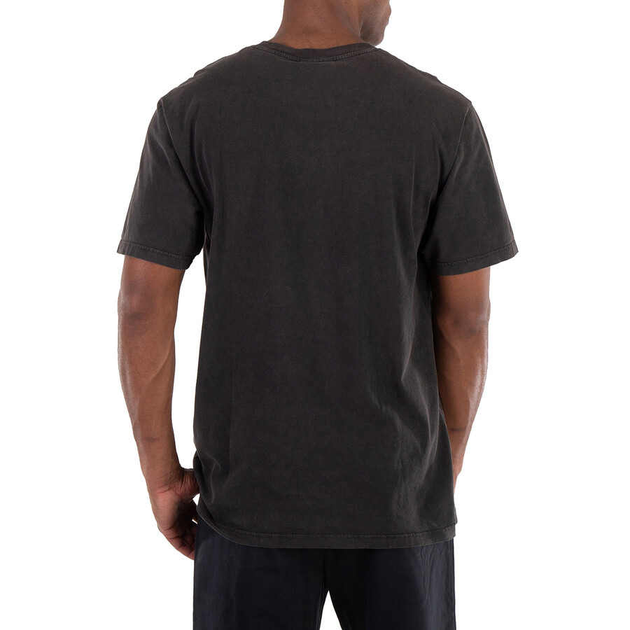 Bluemarble Men's Black Revolution Text-Print Cotton T-Shirt - 8