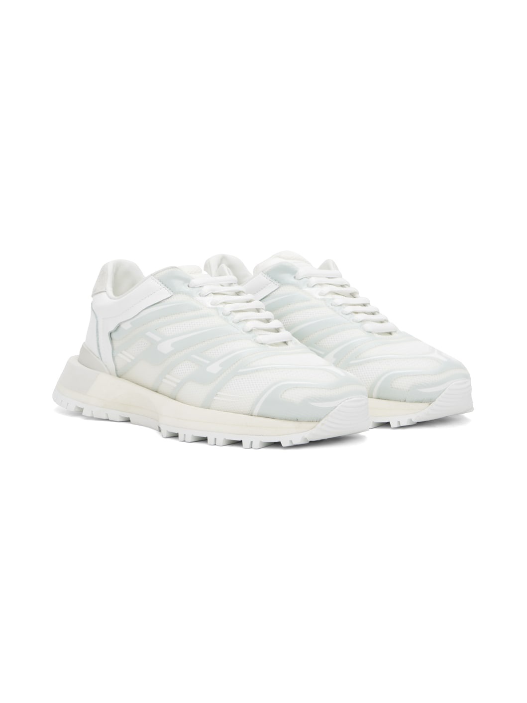 White 50-50 Sneakers - 4