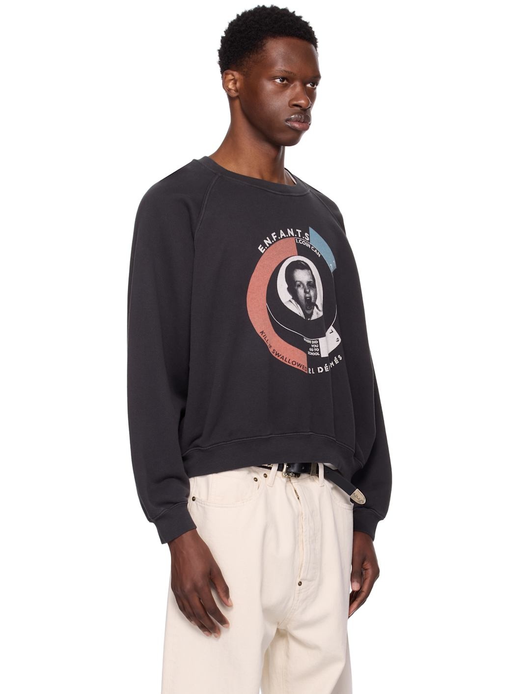 Black Snake Boy Raglan Sweatshirt - 2