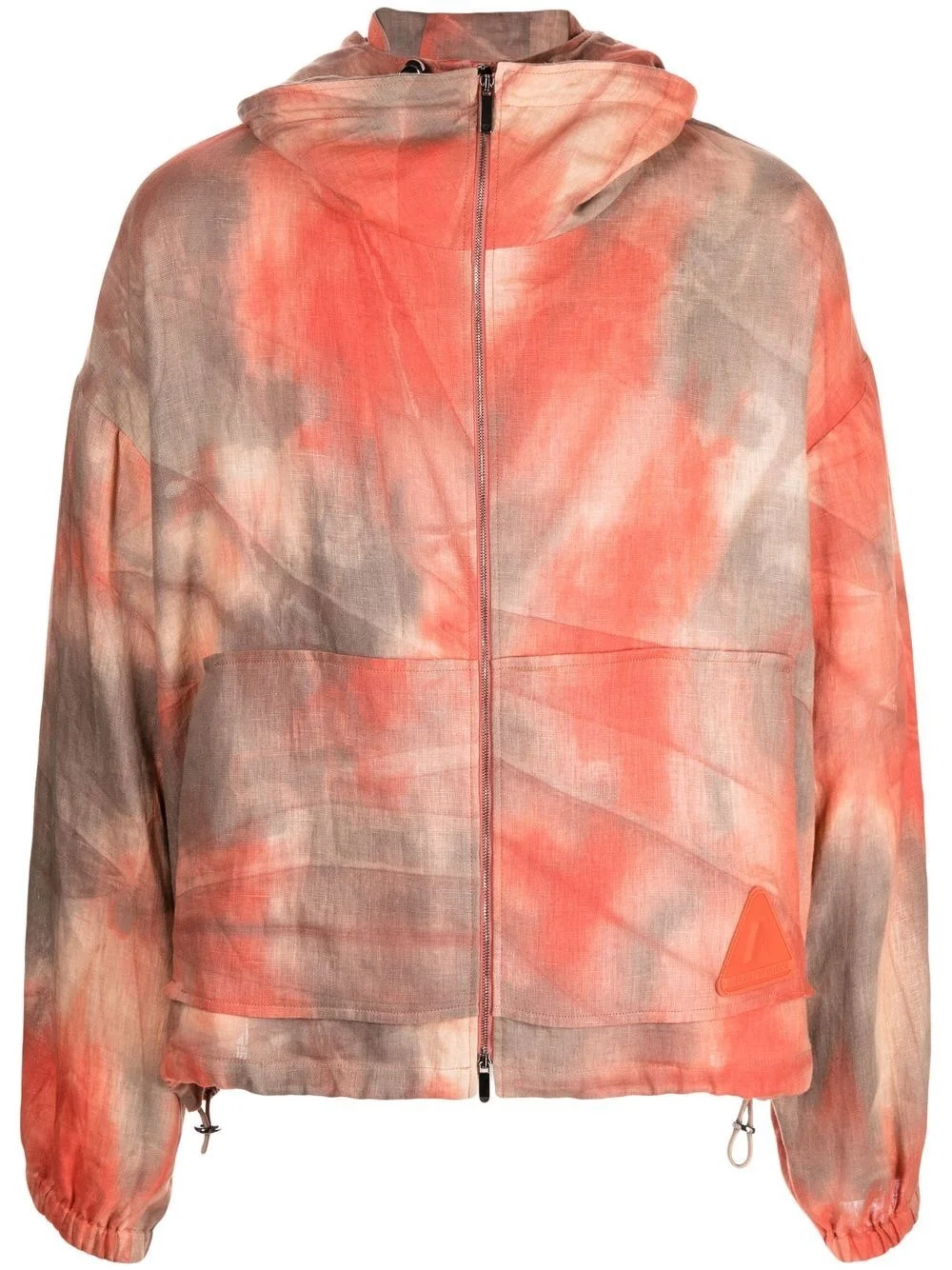 tie-dye hooded jacket - 1