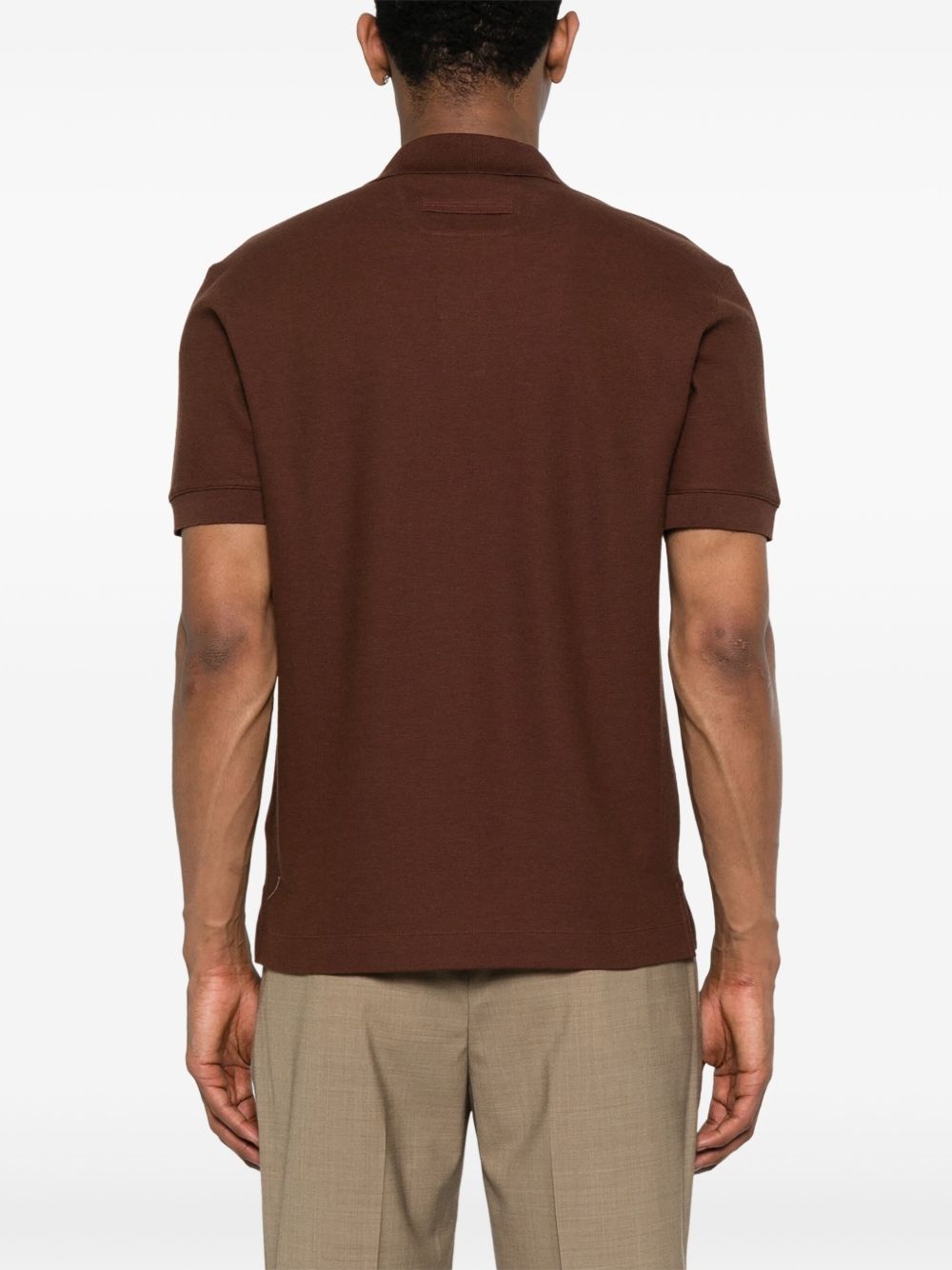 polo-collar T-shirt - 3